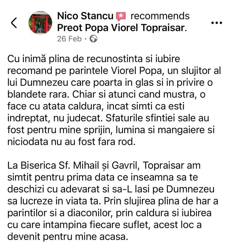 Recenzie pelerinaj 1